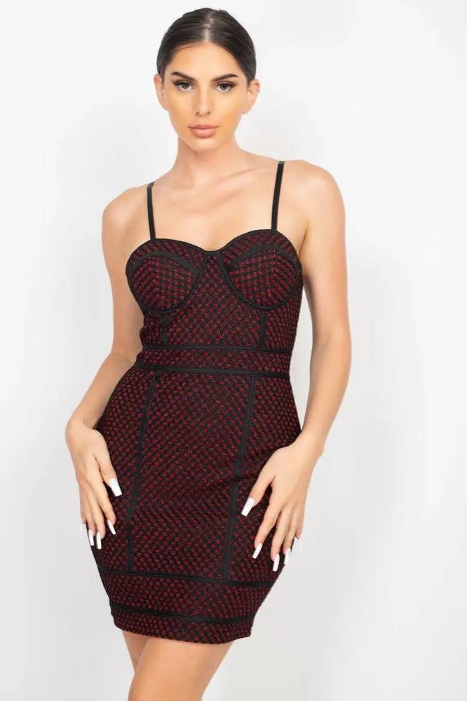 Sparkle honeycomb bodycon